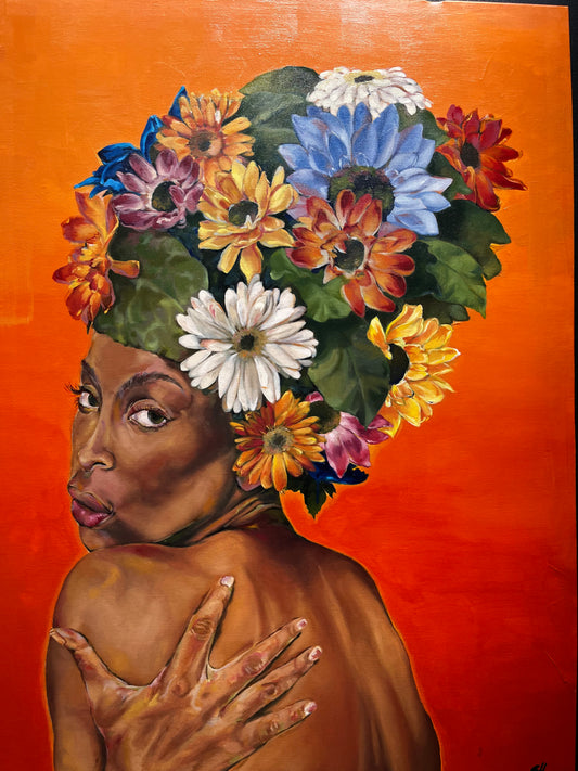 These Flowers (Growing Out My Mind) - Original Painting